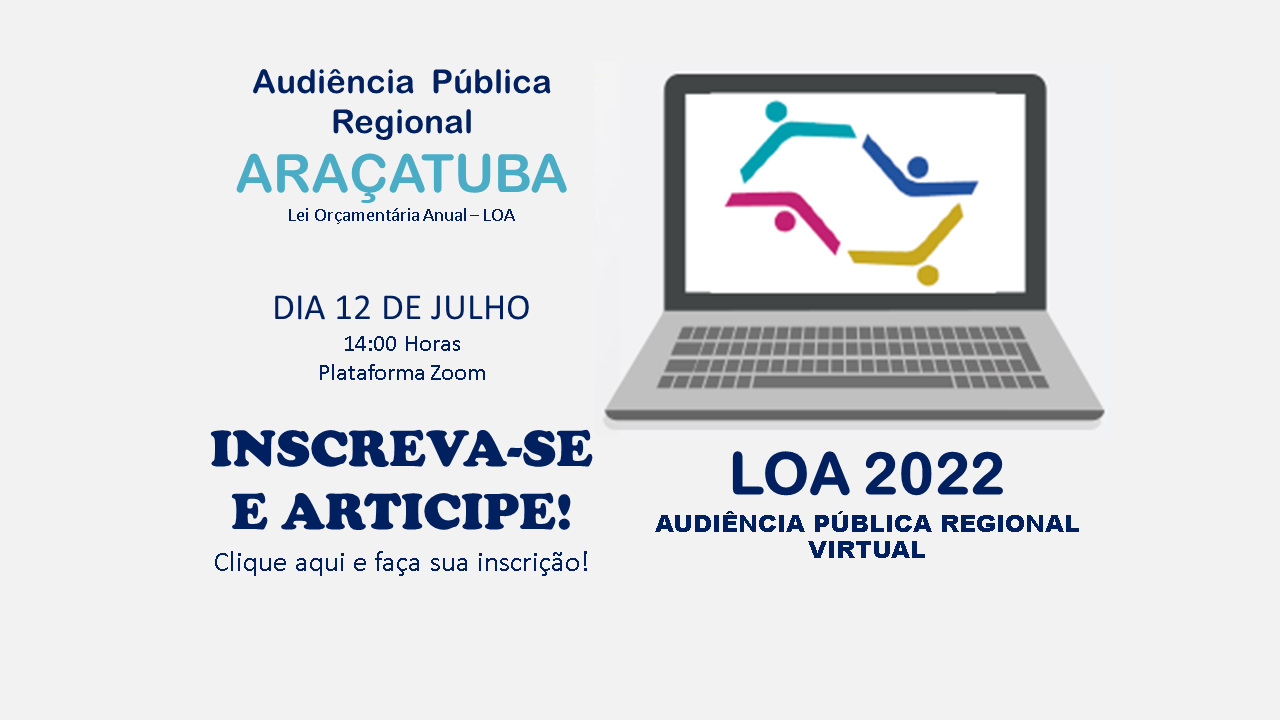 Audiências Regionais Virtuais - Araçatuba