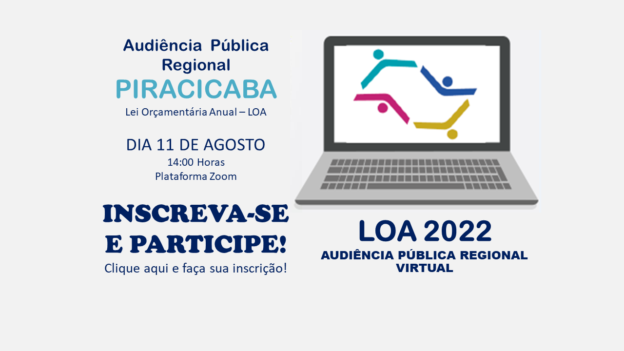 Audiências Regionais Virtuais - Piracicaba