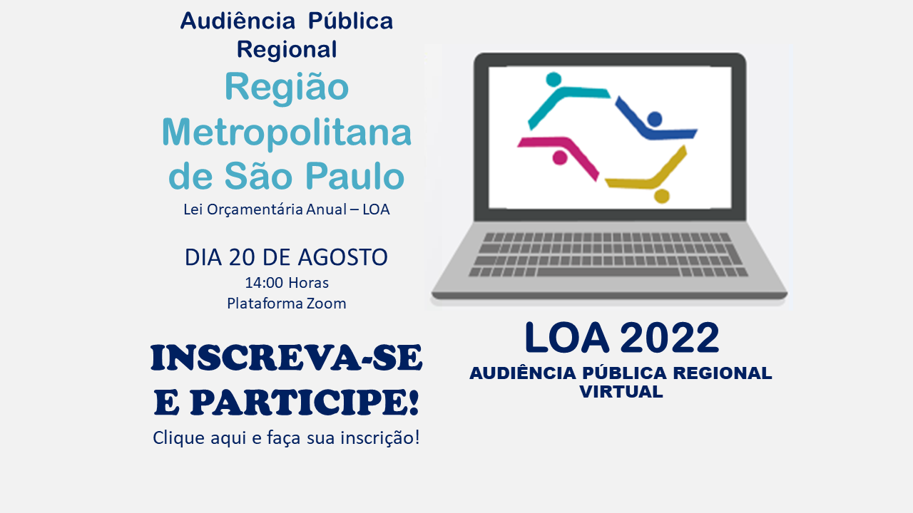 Audiências Regionais Virtuais - RM São Paulo